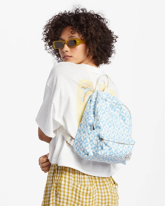 Mini Mama Canvas Backpack - Blue Dream